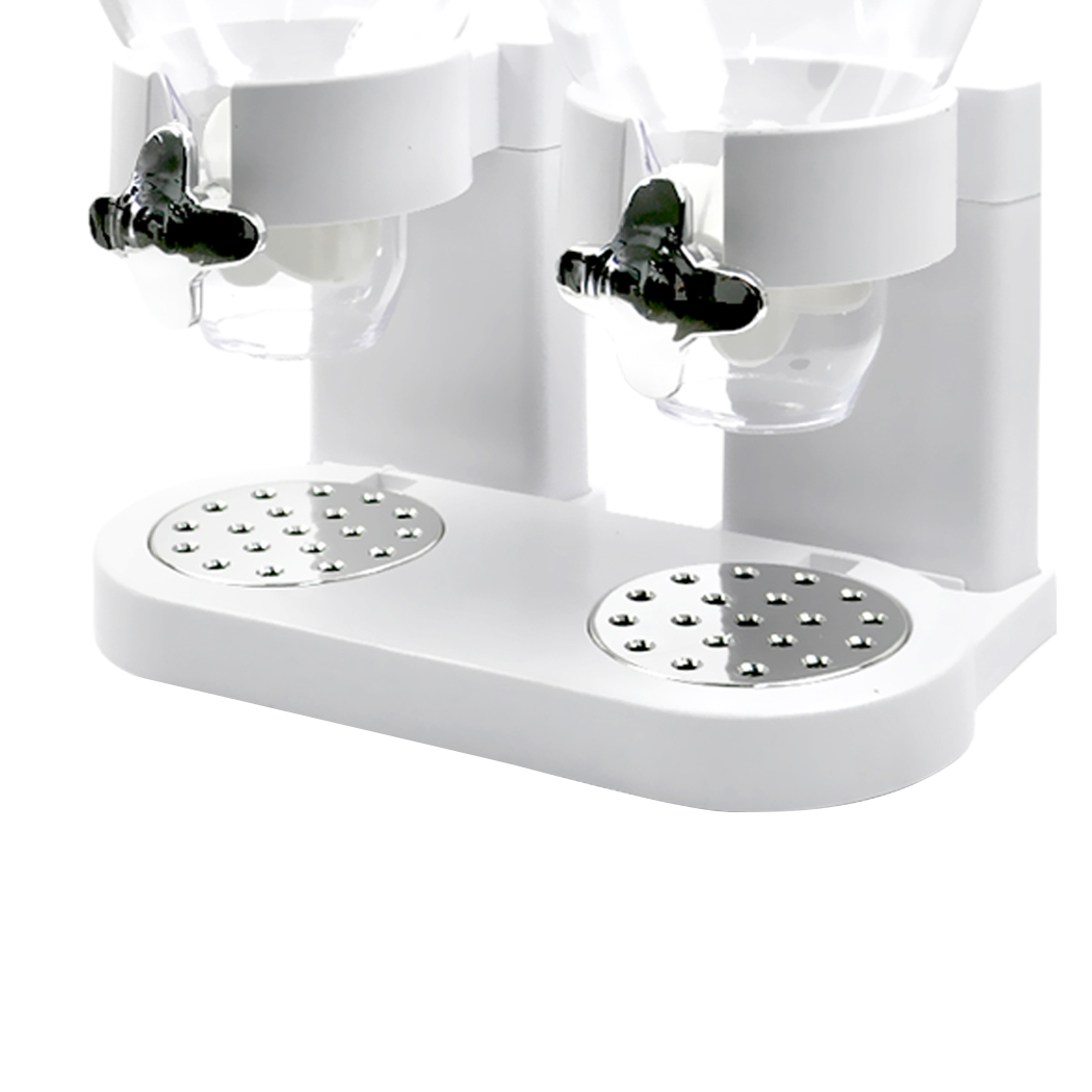 TOQUE Double Cereal Dispenser Dry Food White - Image 5