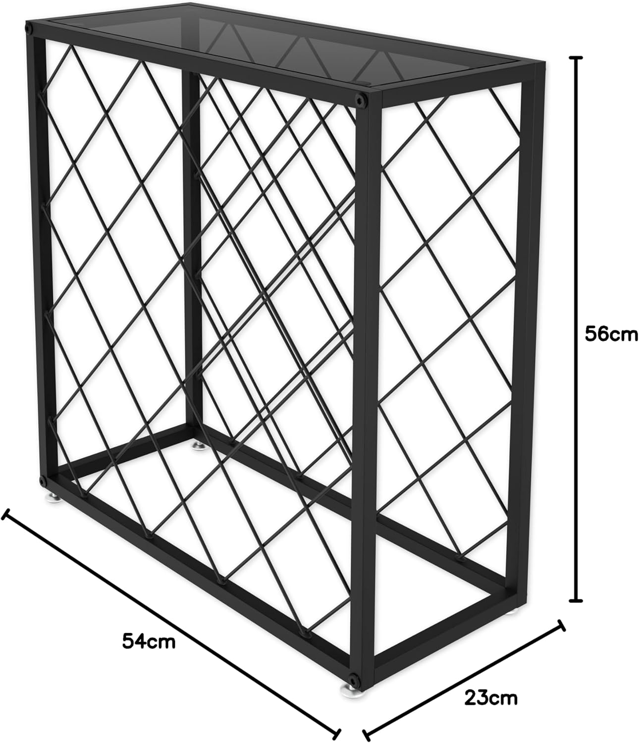 CARLA HOME Freestanding Metal Wine Rack for 25 Bottles - Image 8