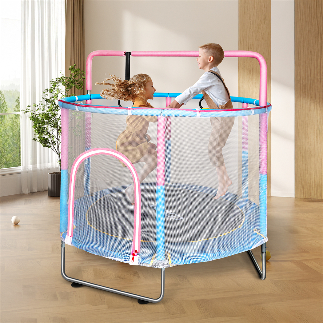 Centra 55" Kids Trampoline Rebounder Pink - Image 8