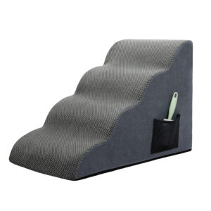 Pawz 4 Steps Pet Stairs Dog Ramp High Density Foam Grey