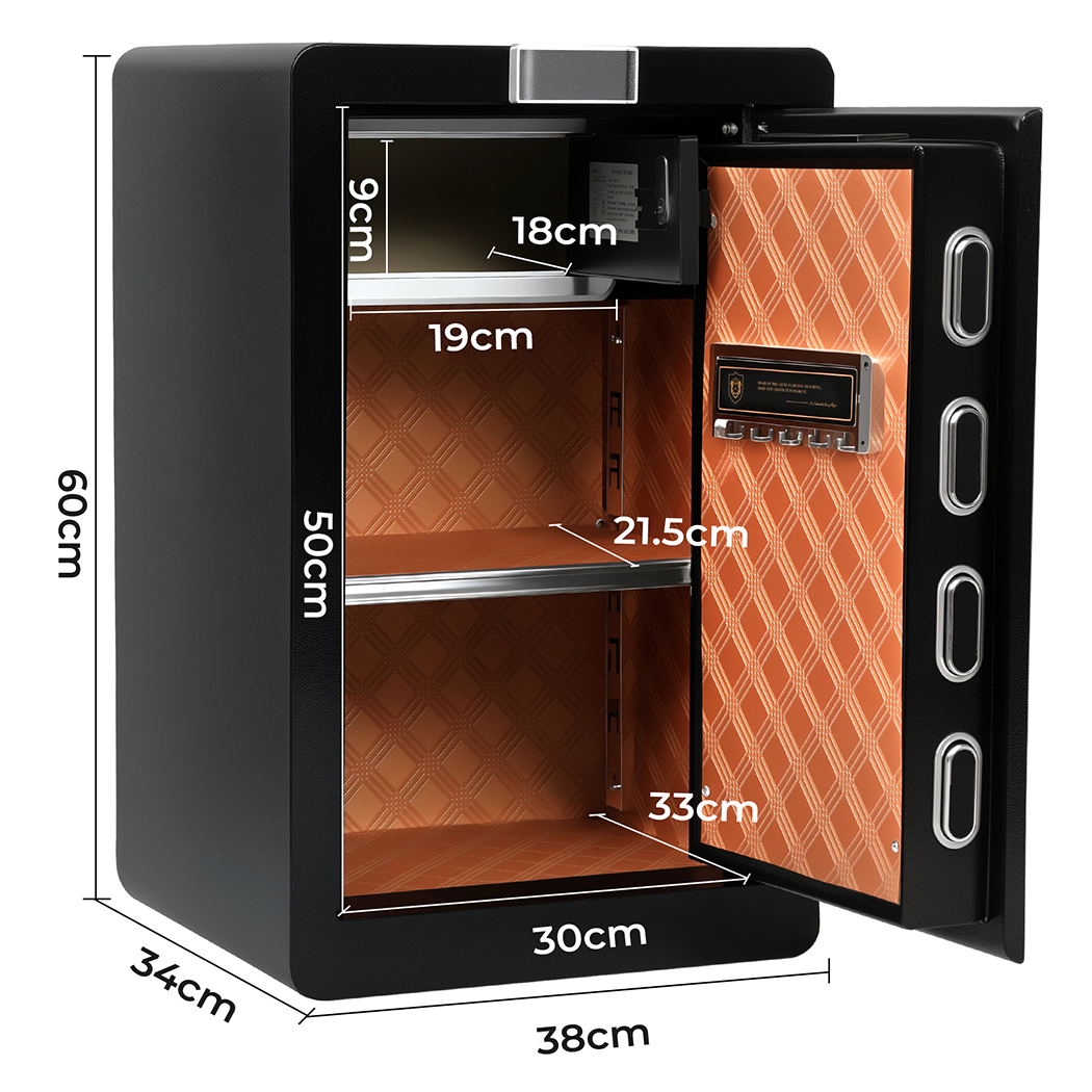 60L Fingerprint Large Security Safe Box Money Safe Box - Image 3
