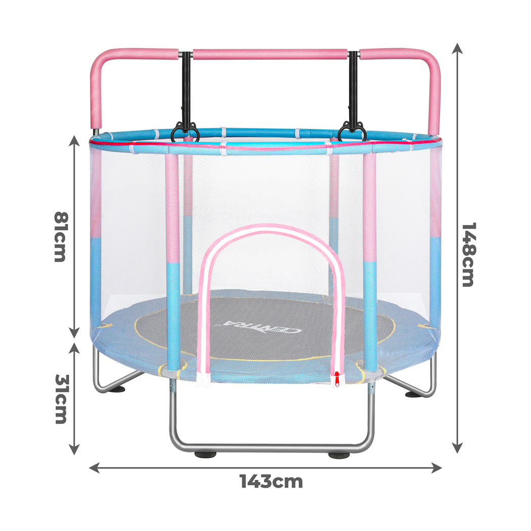 Centra 55" Kids Trampoline Rebounder Pink - Image 3