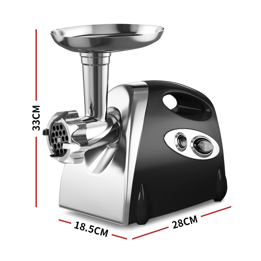 800W Electric Meat Grinder Mincer Sausage Black - Image 3
