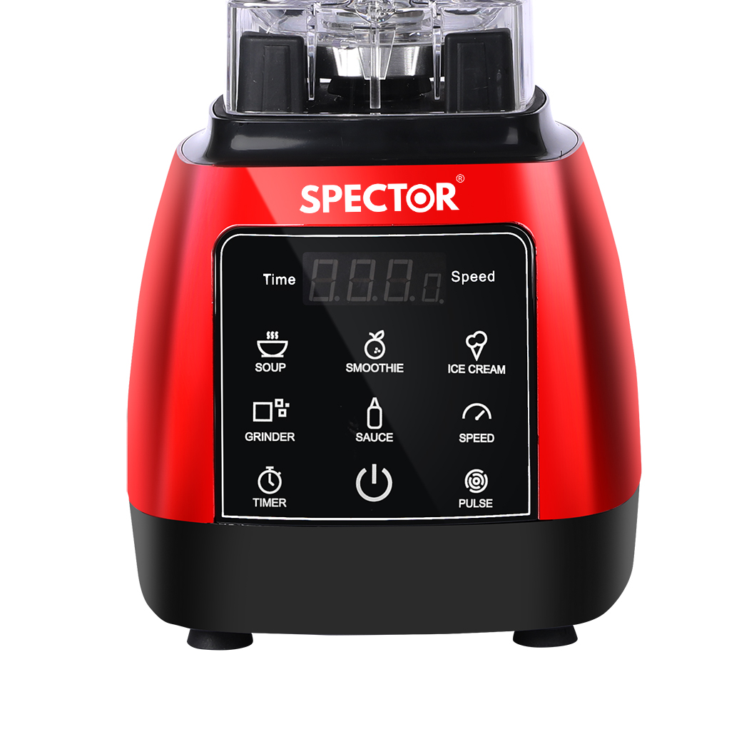 Spector 2L Commercial Blender Mixer Red - Image 4
